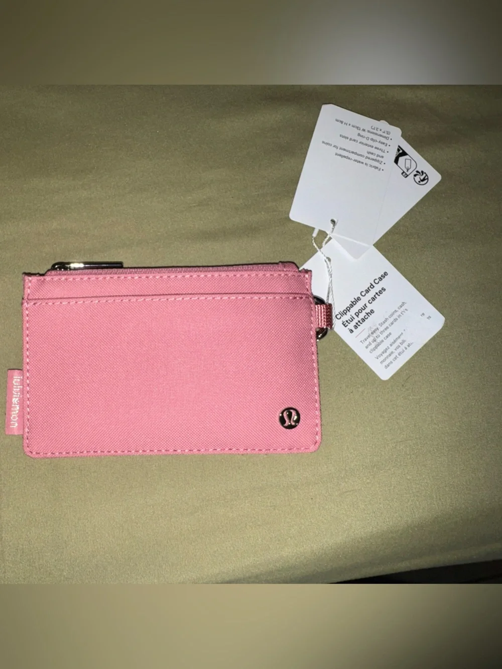 lululemon athletica Pink Clipable Card Case